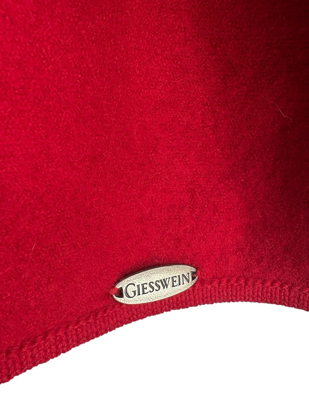 GEISSWEIN Boiled Wool VINTAGE Button-Front Coat/Jacket in Red Size 14 — SO NICE! - Picture 7 of 13